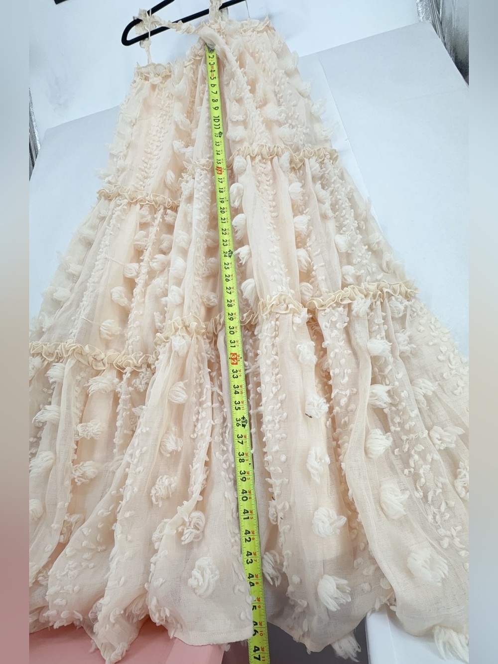 VICI Cross of Sunlight Tulle Maxi Dress - Cream size M - Picture 8 of 11